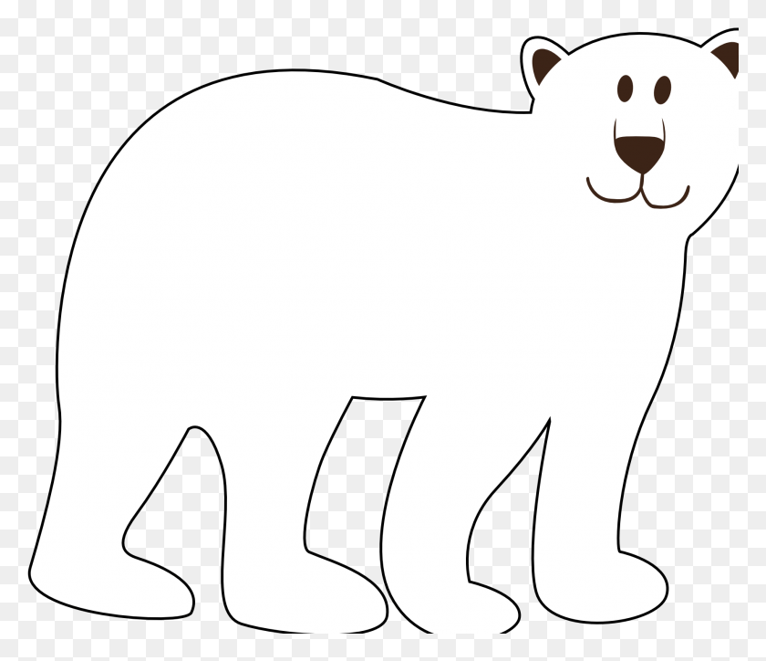 1831x1560 Colorful Animal Polar Bear Black White Line Art Coloring Ism, Mammal, Wildlife, Bear HD PNG Download