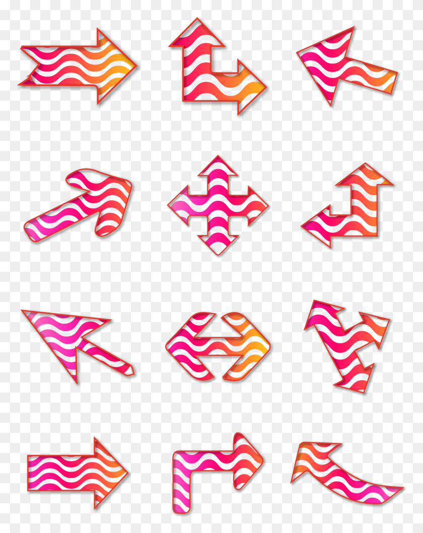 2051x2629 Colorful Arrows Linear Arrow Icons Elements And, Symbol, Clothing, Apparel HD PNG Download