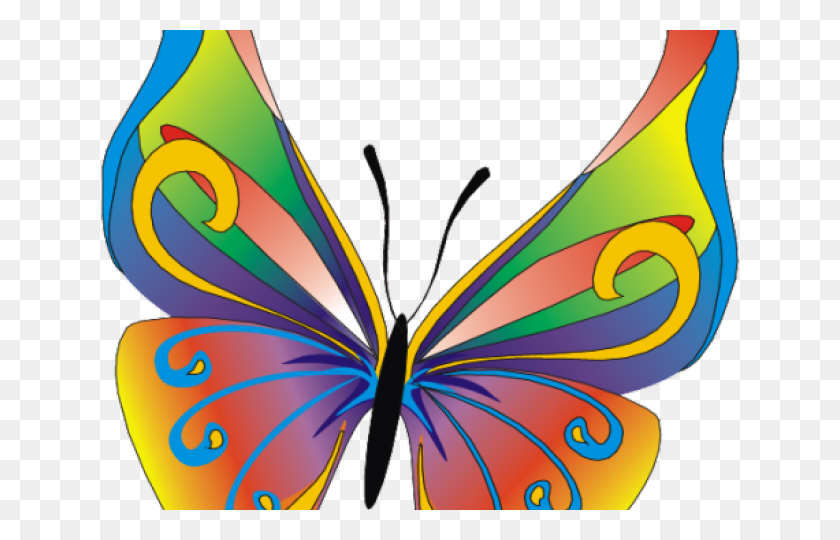 640x480 Colorful Butterfly Tattoos, Ornament, Animal, Pattern HD PNG Download