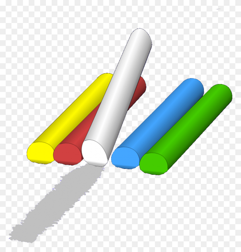 2178x2282 Colorful Chalk Transparent Image Chalk Clipart, Weapon, Weaponry, Marker HD PNG Download