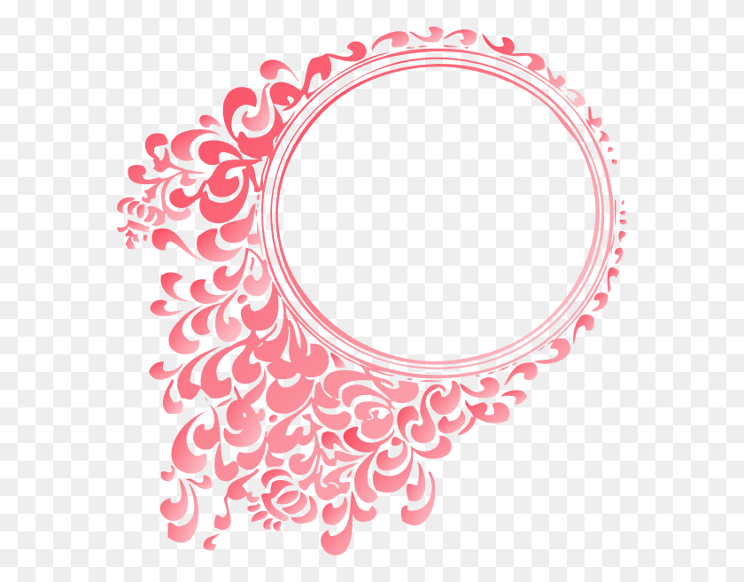 576x597 Colorful Circle Border Vector Gold Frame, Graphics, Oval Descargar Hd Png