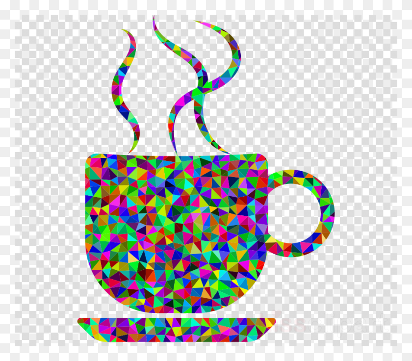 900x780 Colorful Coffee Cup Clipart Coffee Cafe Clip Art Coffee Cup, Pattern, Texture, Purse HD PNG Download