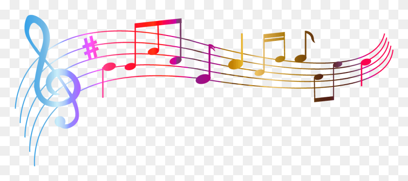 1239x497 Colorful Music Note Vector, Text, Utility Pole, Light HD PNG Download