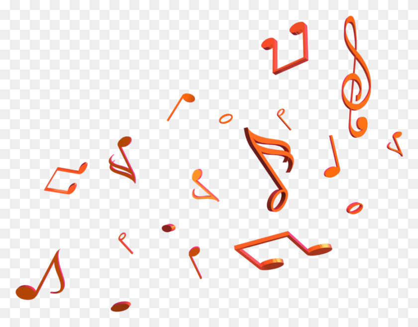 866x664 Colorful Musical Notes Efeito Para Fotos Notes 3d, Text, Number, Symbol HD PNG Download