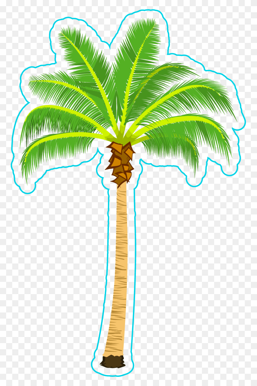 769x1200 Colorful Palm Tree Sticker Roystonea, Tree, Plant, Arecaceae HD PNG Download