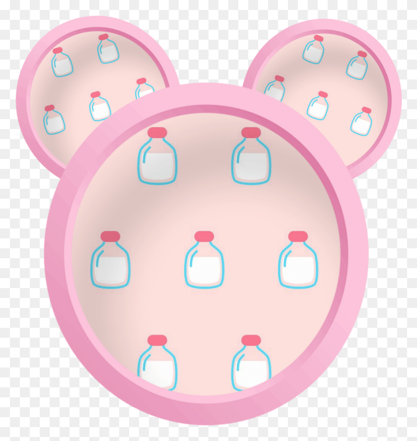 883x938 Colorful Pink Round Frame Border Mickeymouse Circle, Food, Purple, Rattle Descargar Hd Png