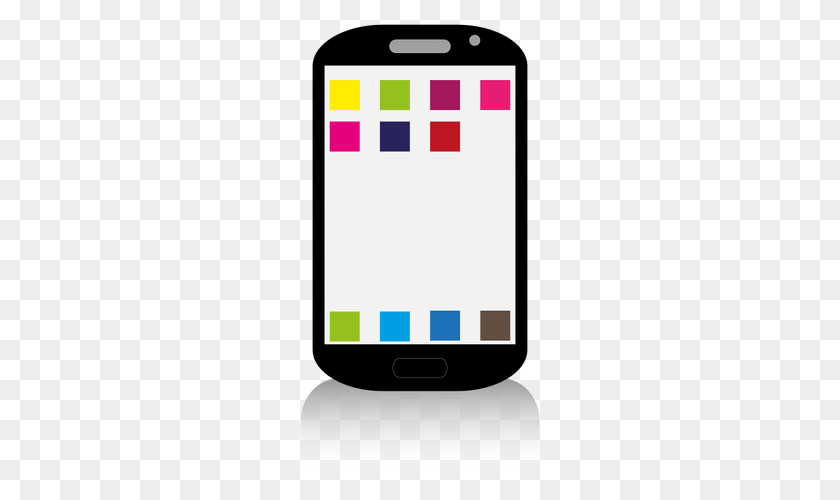 300x500 Colorful Smartphone Vector Mage, Electronics, Mobile Phone, Phone, Mailbox PNG