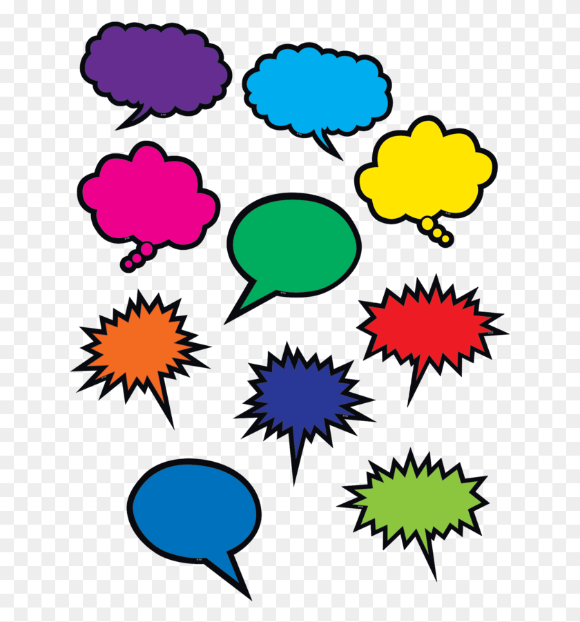 639x841 Colorful Speechthought Bubbles Accents Image Teacher Created Resources Accents, Graphics, Lighting HD PNG Download