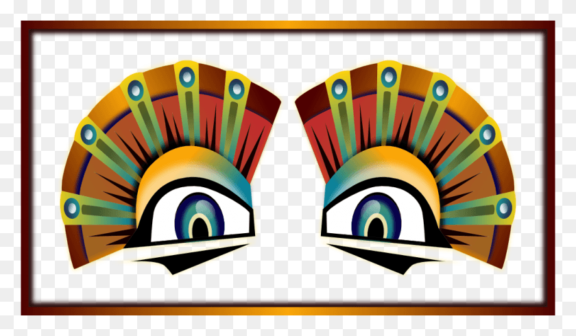 999x552 Colorful Sphinx Eyes 999px 313 Sun Mask Carnival Brazil, Label, Text HD PNG Download