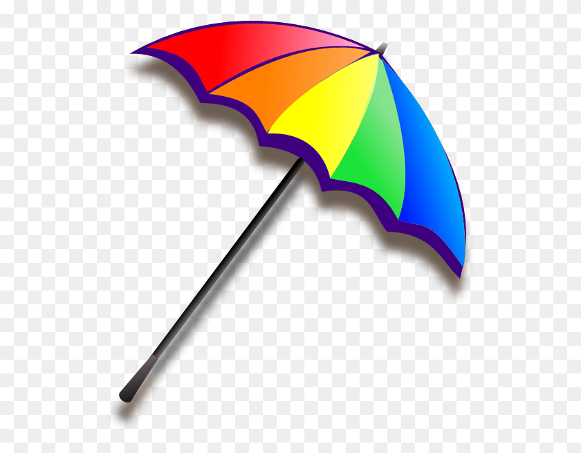 534x595 Colorful Umbrella Sun Umbrella Clip Art, Hammer, Tool, Canopy HD PNG Download