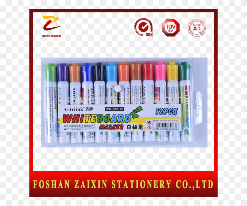 640x640 Colorful Whiteboard Marker Pen Dry Erase Marker Pens Blackboard, Text HD PNG Download