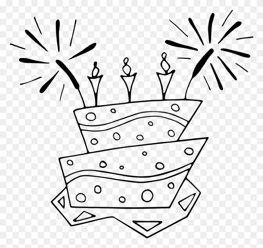 800x750 Coloring Book Free Printable Kids Coloring Pictures Birthday Cake Clip Art, Gray, World Of Warcraft HD PNG Download