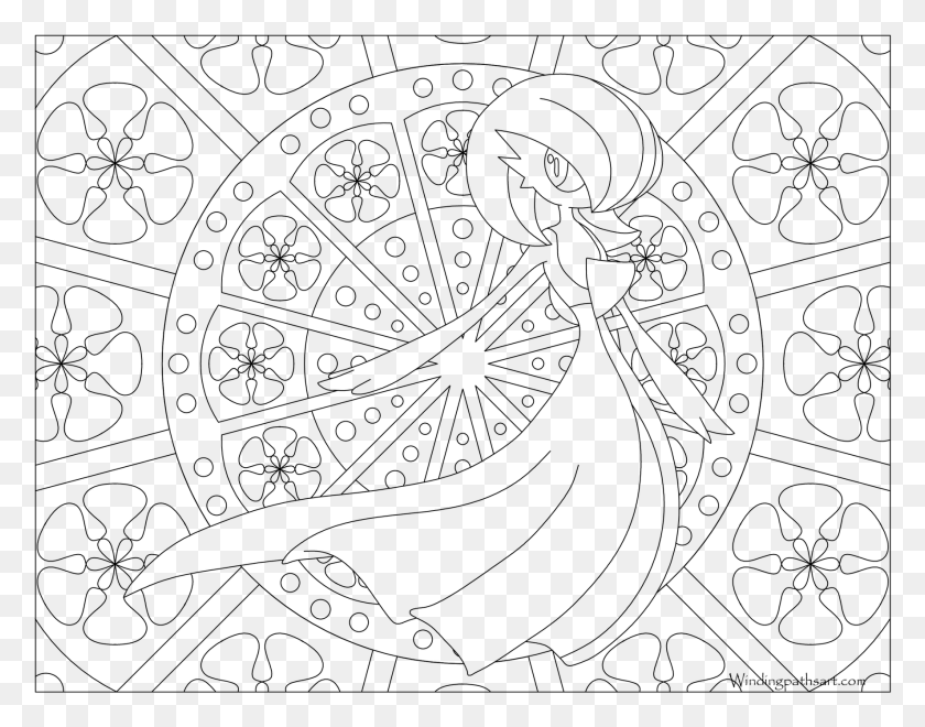 1773x1366 Coloring Pages For Kids Pokemon Gardivior With Gardevoir Pokemon Coloring Pages For Adults, Gray, World Of Warcraft HD PNG Download