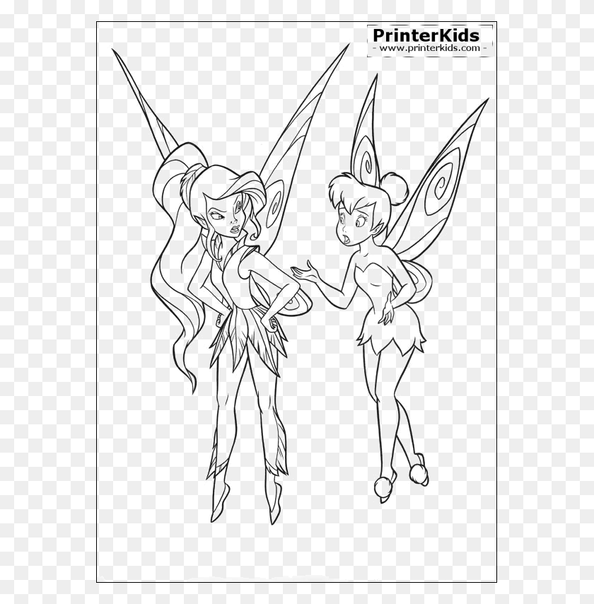 567x794 Coloring Pages Of Tinkerbell Ausmalbilder Rosetta Tinkerbell Coloring Book, Plant, Grass, Green HD PNG Download