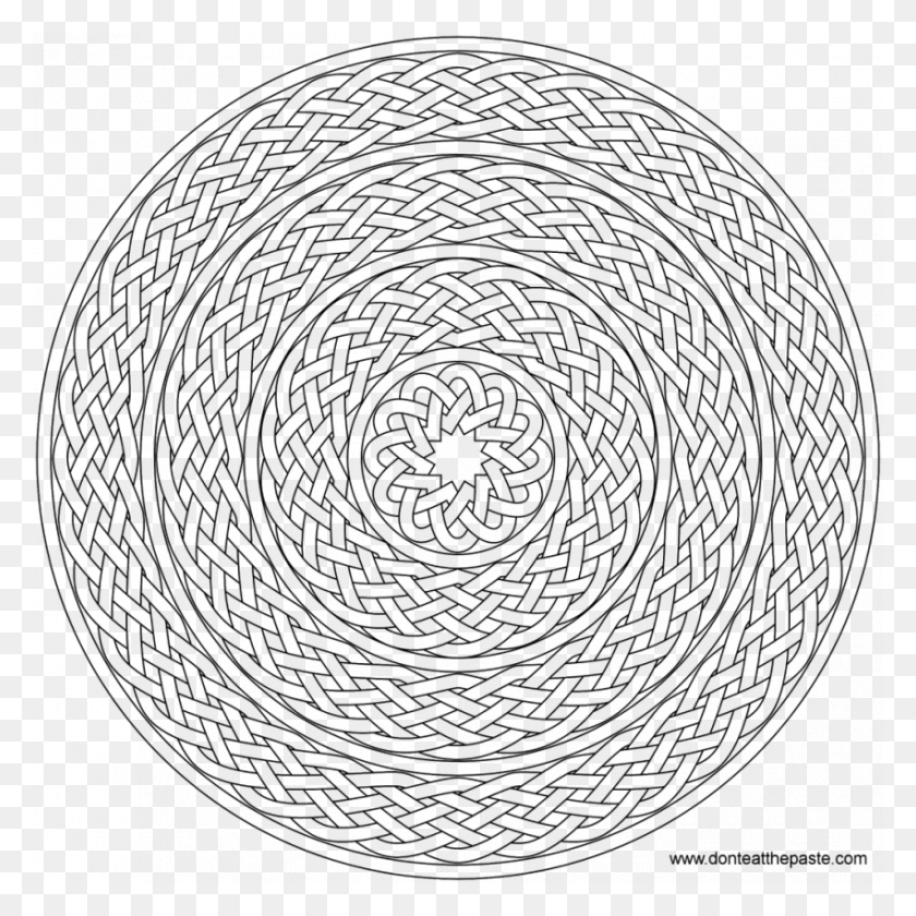 850x850 Coloring Pages Printabler Kids Free Geometric To Print Circle Colouring Pages For Adults, Gray, World Of Warcraft HD PNG Download