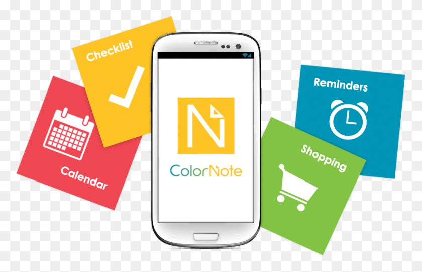 913x564 Обзор Приложения Colornote Приложение Colornote, Мобильный Телефон, Телефон, Электроника Hd Png Скачать