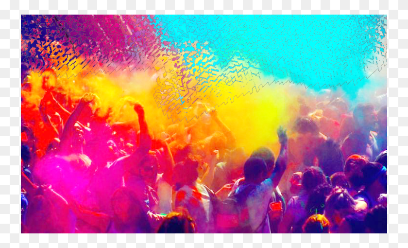 754x450 Colour Festival, Person, Human, Crowd HD PNG Download
