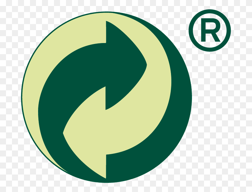 701x578 Colour Format Green Dot Symbol, Recycling Symbol, Logo, Trademark HD PNG Download