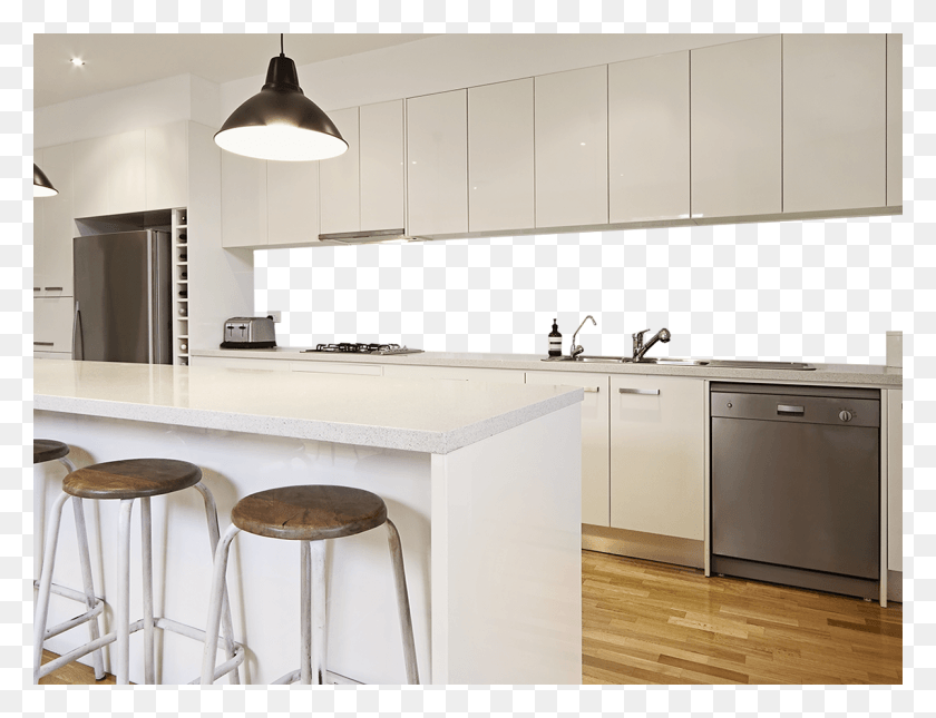 1200x900 Colour Splashback Colour Splash Back White Kitchen Glass Backsplash, Furniture, Indoors, Room HD PNG Download