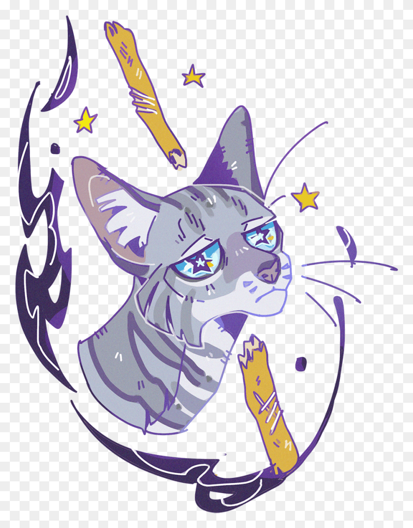 931x1212 Descargar Png Color An Old Jayfeather Doodle Warrior Cats Serie Warriors, Graphics, Animal Hd Png
