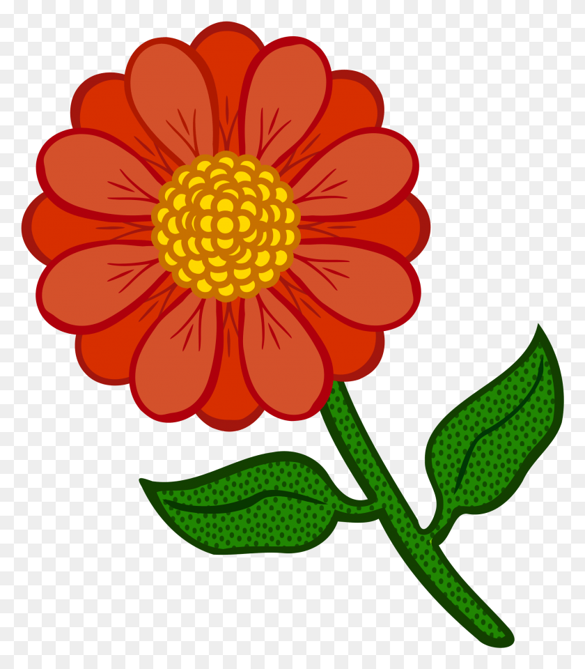 1944x2245 Coloured Flowers Outline Of Colourful Flower, Dahlia, Plant, Blossom HD PNG Download