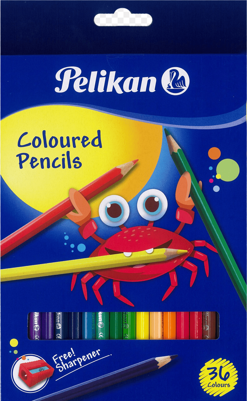 1263x2049 Coloured Pencils 36 Colours Pelikan 36 Colour Pencil Set, Art, Stained Glass, Chandelier, Lamp Clipart PNG