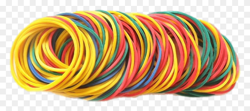 972x394 Coloured Rubber Bands Colorful Rubber Band, Food, Tiger, Wildlife HD PNG Download
