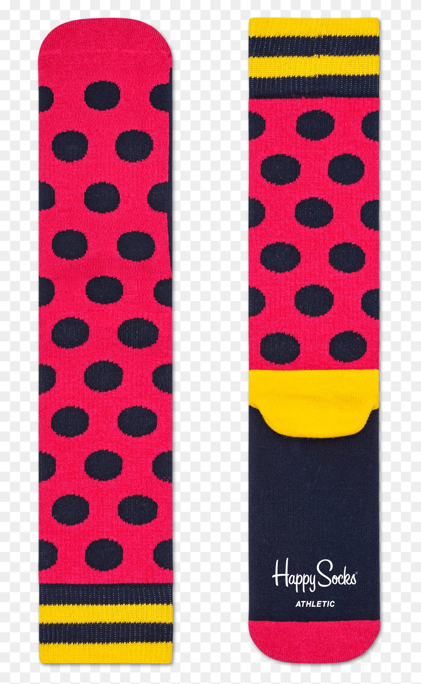 699x1303 Colourful Athletic Socks For Soprts Comfy Happy Socks Happy Socks, Texture, Polka Dot, Rug HD PNG Download