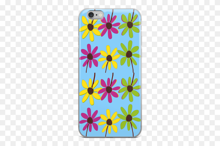 251x499 Colourful Hand Drawn Flower Petals Sky Iphone Case Mobile Phone Case, Floral Design, Pattern, Graphics HD PNG Download