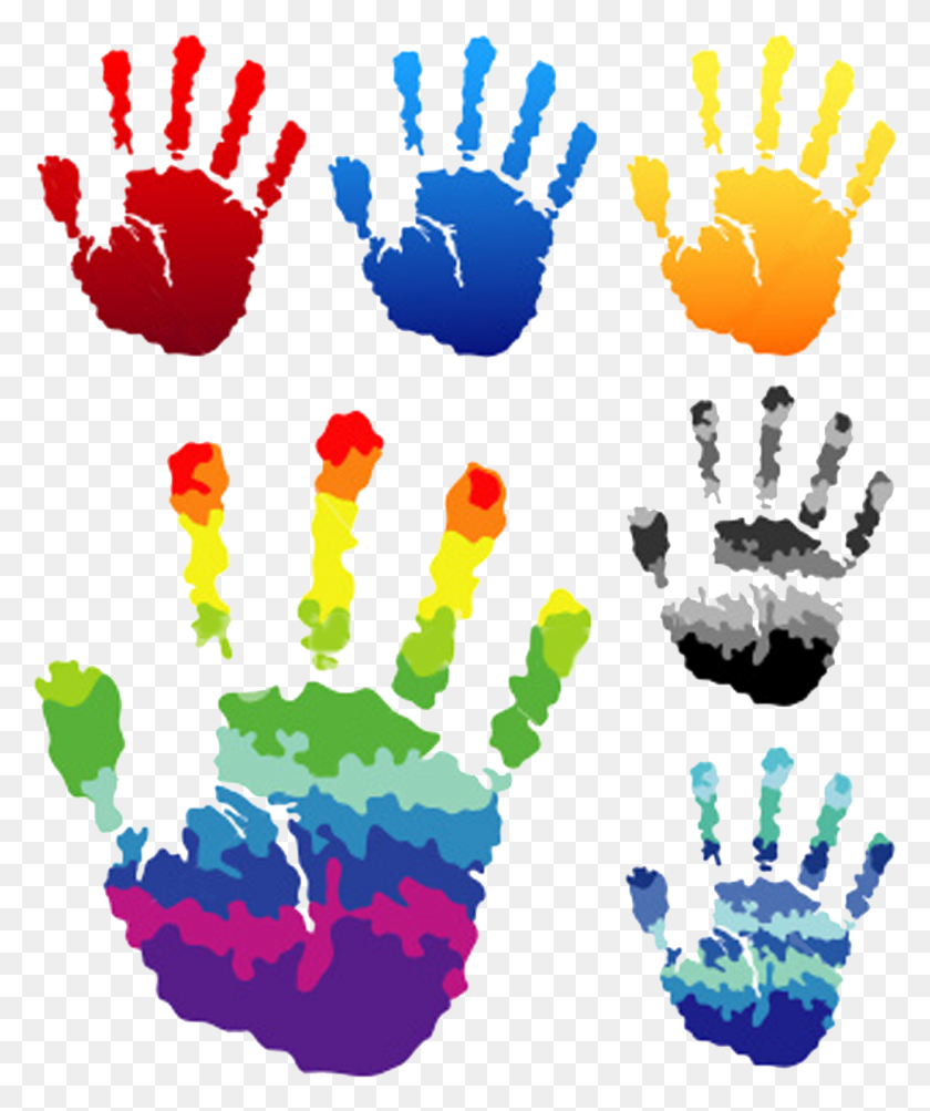 1031x1247 Colourful Hands, Graphics, Hand HD PNG Download