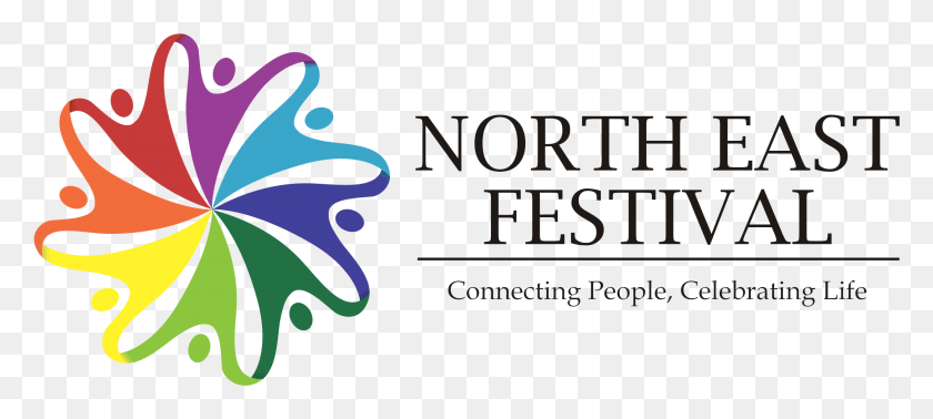 2507x1023 Colourful Logo North East India Festival, Text, Alphabet, Sea Life HD PNG Download