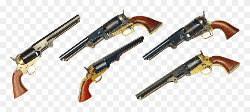 949x385 Colt 1851 Navy Gun Кольт Вест Оружие Револьвер Огнестрельное Оружие, Оружие, Вооружение, Пистолет Png Скачать
