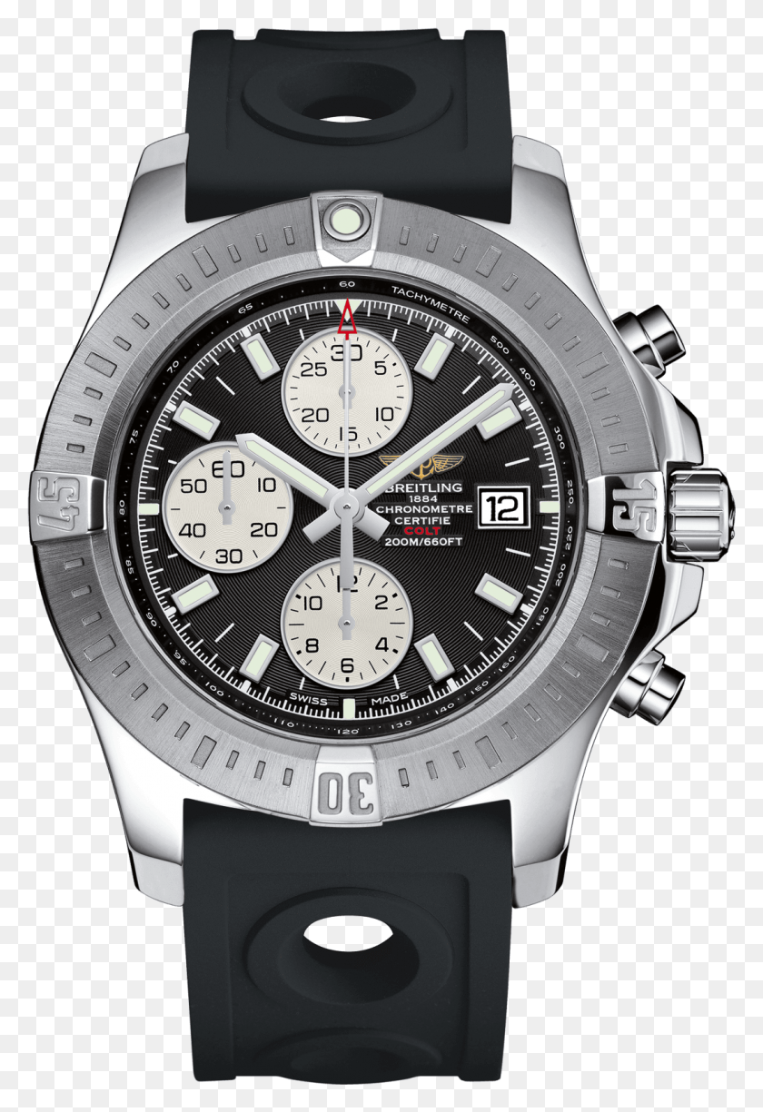 1087x1624 Colt Chronograph Automatic Steel Breitling Colt Chronograph Automatic, Wristwatch HD PNG Download