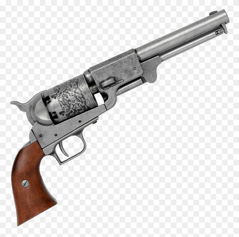 998x987 Descargar Png Colt Dragoon Revolver Usa 1848 Colt Revólver 1848 Colt Dragoon Revolver, Pistola, Arma Hd Png