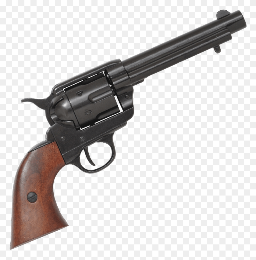 981x996 Револьвер Кольт Для Револьвера Кольт 45 Черный, Пистолет, Оружие, Вооружение Png Скачать