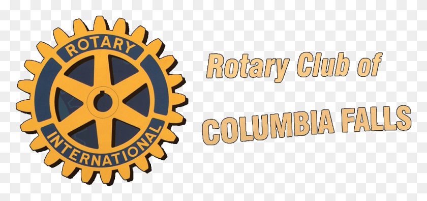 967x416 Columbia Falls Rotary Rotary Club, Machine, Gear HD PNG Download