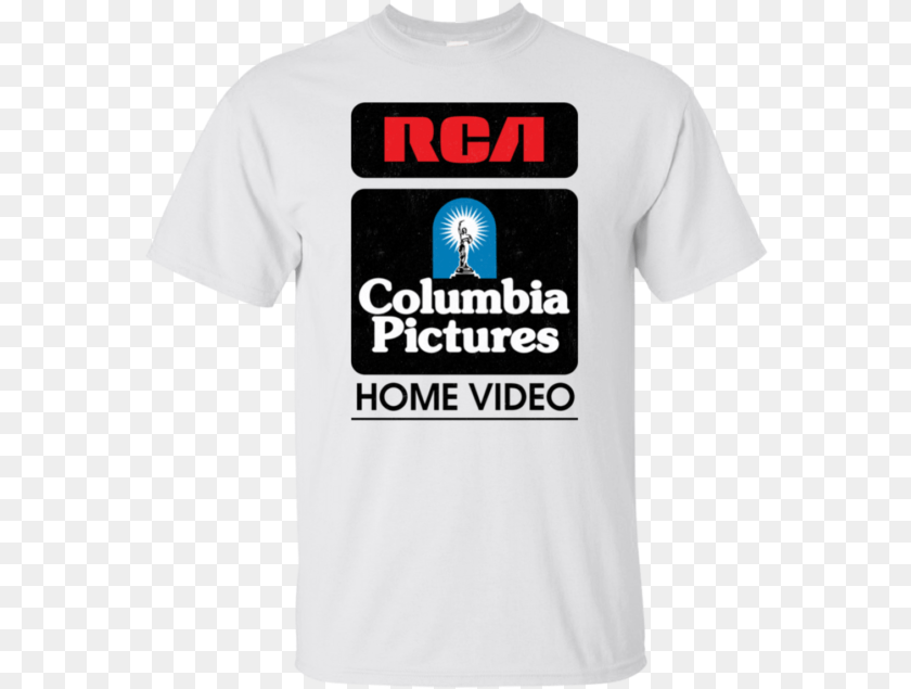 577x635 Columbia Rca Retro Logo Movie Vhs Rca Columbia Pictures Home Video, Clothing, Shirt, T-shirt, Person Transparent PNG