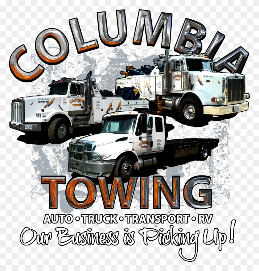 1920x2017 Columbia Towing Logo Trailer Truck, Флаер, Плакат, Бумага Hd Png Скачать