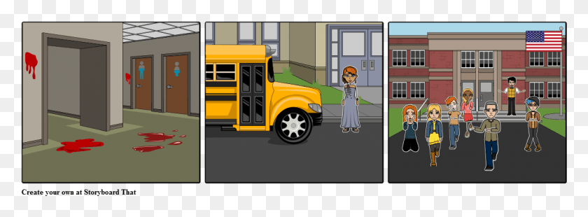 1145x367 Columbine Shootings Pt Nuclear Membrane Of A School, Bus, Vehicle, Transportation HD PNG Download