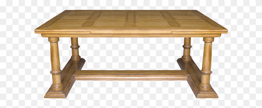622x286 Column Base Table Old Xviiith Century Billiard Table Coffee Table, Tabletop, Furniture, Wood HD PNG Download