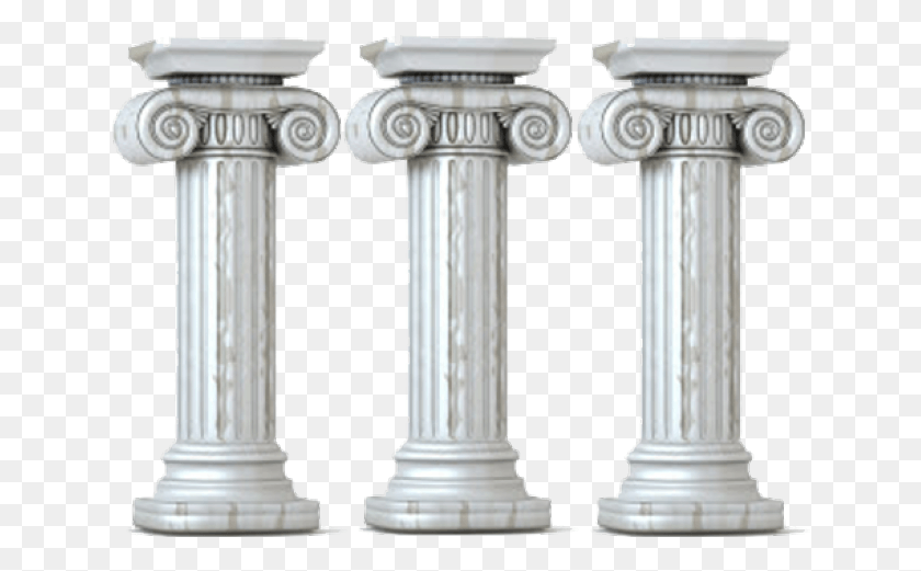 638x461 Columns Clipart Three Pillar Three Pillars, Architecture, Building, Column HD PNG Download