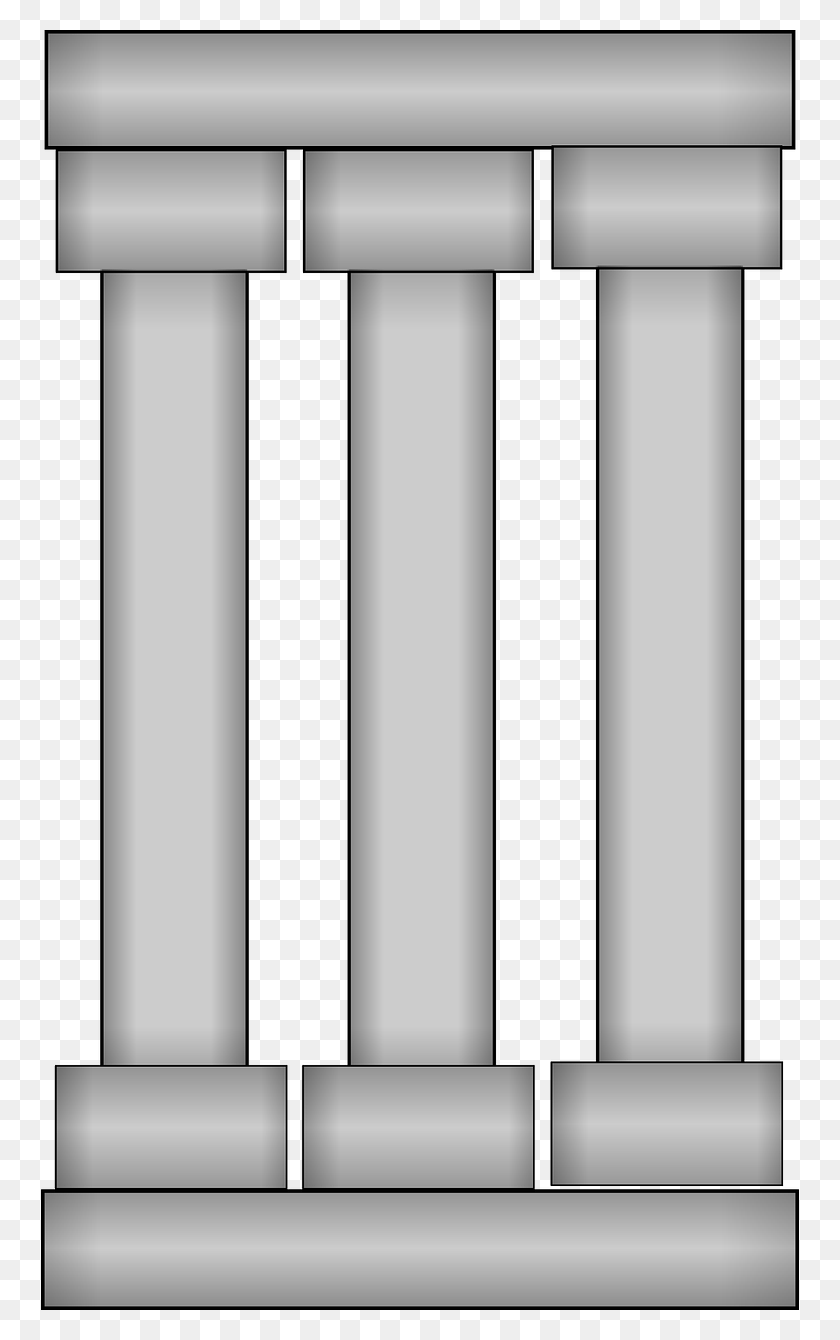 758x1280 Columns Greek Roman Three Image Cartoon Pillar, Prison, Rug HD PNG Download