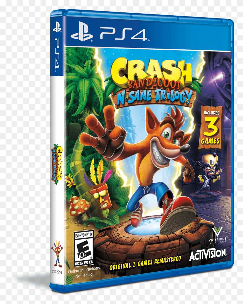 1874x2385 Com Changed It39s Case To This Crash Bandicoot N Sane Trilogy Pc, Disk, Dvd, Label HD PNG Download