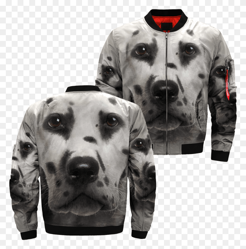 1115x1131 Com Dalmatian Over Print Jacket Tag Jacket, Canine, Mammal, Animal HD PNG Download