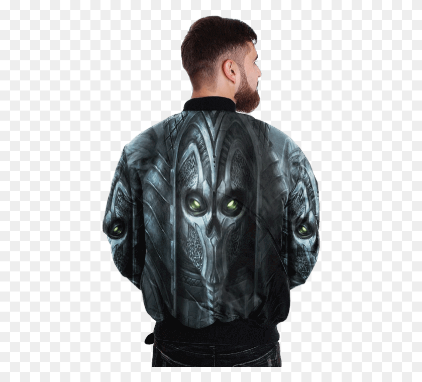 433x700 Com Dark Demon Skull Over Print Jacket Tag Fictional Character, Armor, Clothing, Apparel HD PNG Download