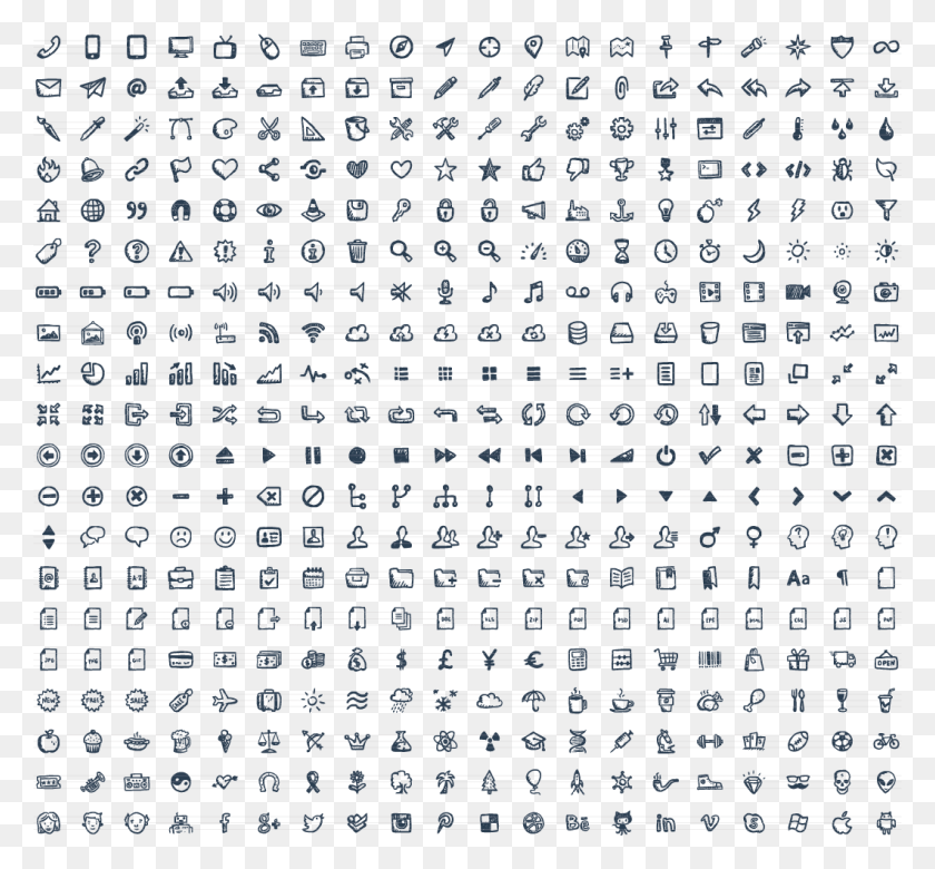 1060x979 Com Jolly Icons 400 Hand Drawn Vector Icons Zodiac Killer Cypher, Word, Text, Document HD PNG Download