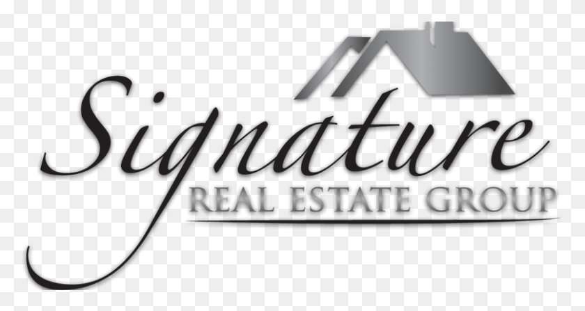 807x401 Com Logo Signature Real Estate Group, Text, Alphabet, Label Descargar Hd Png