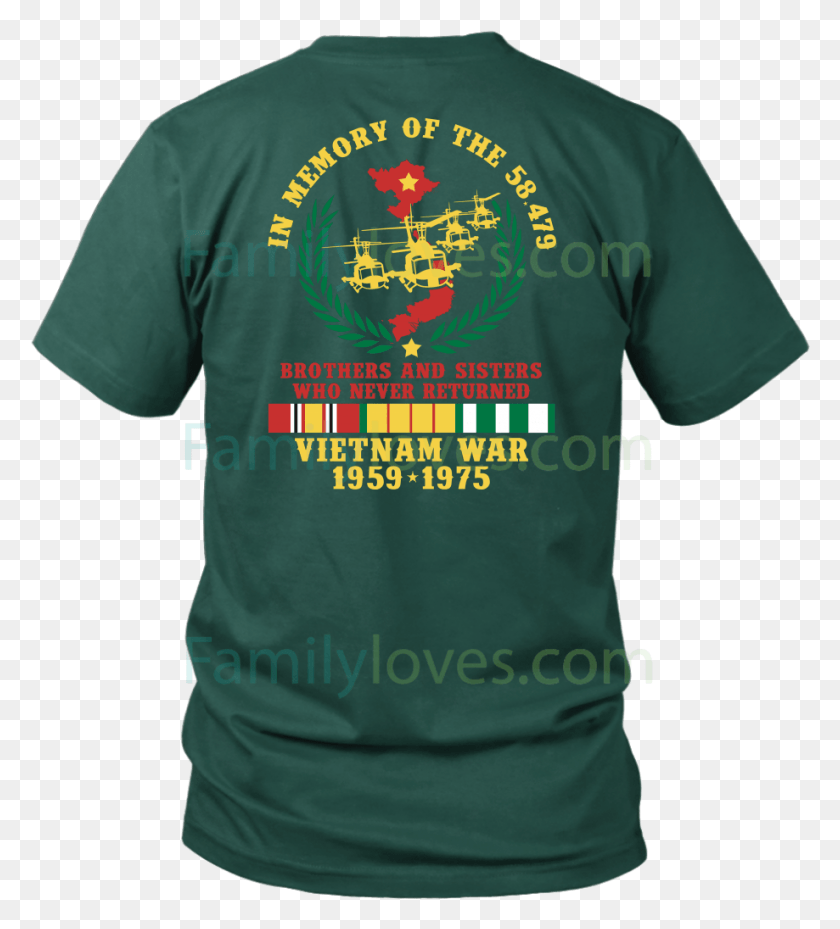 919x1025 La Guerra De Vietnam, 1959, 1975, En Memoria De Los Hermanos 58479, Camisa, Ropa, Vestimenta, Camiseta, Hd Png