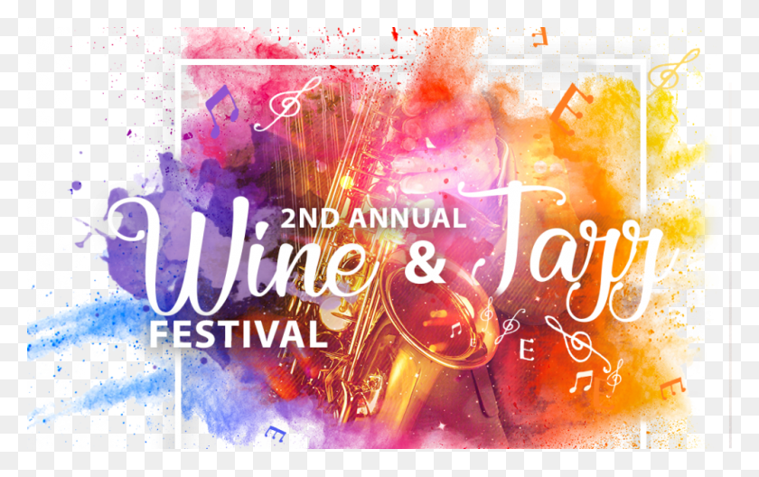 1000x600 Com2nd Annual Wine Amp Jazz Festival Graphic Design, Advertisement, Poster, Flyer HD PNG Download