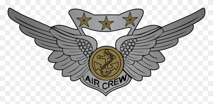 4114x1853 Combat Aircrew Wings, Symbol, Emblem, Star Symbol Descargar Hd Png